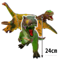 聲效恐龍 大恐龍公仔 Q9899-501A 仿真恐龍模型/一個入(促299) 軟質搪膠侏羅紀恐龍 暴龍 雷龍 三角龍-CF129071