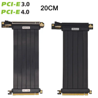 Cáp kéo dài PCIe 4.0 x16 cho card đồ họa (PCIe x16 riser), phiên bản 3.0/4.0, cáp kéo dài GPU PCIe
