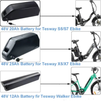 Electric Cargo Folding Bike Battery 48V 12Ah 20Ah 25Ah for Tesway S5 S7 X5 X7 Walker Ebike