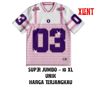 XLENT jersey cewek qoquette number 03 jumbo dryfit premium / Rugby / NFL / Hockey / big size / vinta