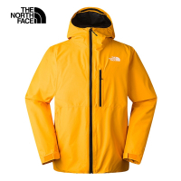【The North Face 官方旗艦】北面男款黃色防水透氣保暖連帽三合一外套｜83SLZU3