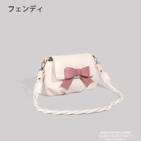 蝴蝶結包 日本フェンディ女夏包包2021新款高級感小眾設計百搭蝴蝶結斜背包