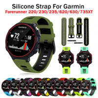 Watch Band For Garmin Forerunner 735XT 735/220/230/235/620/630 Watch Soft Silicone Smart Strap Replacement Bracelet correa