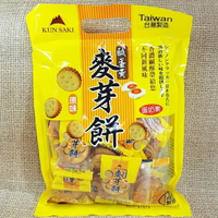 崑崎鹹蛋黃麥芽餅 200g【4712947180566】(台灣零食)