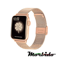 Morbido蒙彼多 Apple Watch 42mm不鏽鋼編織卡扣式錶帶