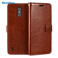 Case For ZTE Blade A32 4G Wallet Premium PU Magnetic Flip Case Cover With Card Holder And Kickstand For ZTE Blade A32 4G