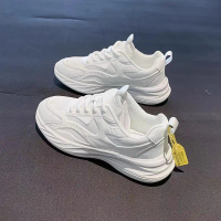 Sports shoes women's new season female shoes white light soft bottom deceleration casual jogging sho