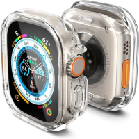 Watch Case for Apple Watch Ultra 49MM Series 8 7 SE 6 5 4 3 2 41MM 40MM 45MM 44MM Transparent Cover Apple Watch Screen Protector