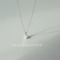 จี้วงกลมเงินแท้92.5% | Flat circle pendant Silver925