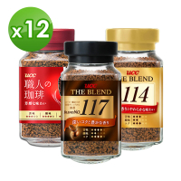 UCC 117/114/芳醇即溶咖啡x12罐組/箱(90g/罐)