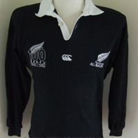 新西蘭全黑隊上裝均碼復古版橄欖球衣服男AllBlck RugbyJerey新款