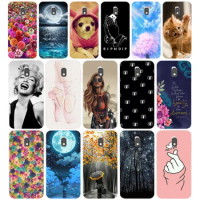 F Phone Case For Samsung Galaxy J5 J7 Prime 2017 Soft Silicone Cute Cat Painted Back Cover For Samsung J5 J7 Prime 2017 Case
