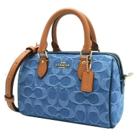 蔻馳 - COACH MINI ROWAN 斜背包靛藍色經典牛仔布款 CDQ36 1pc