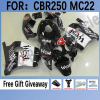 Motorcycle Fairings Kits For Honda CBR250rr 1990-1994 NC22 CBR 250 RR MC22 CBR250 RR 1993 Full Fairings Set Black White