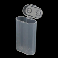 2X18650 Plastic Battery Holder Case 18650 Battery Storage Box Cylindrical