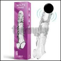 Kdmm Wolf Fangs Extention Pria Delay Silikone Tunda Ejakulasi Condom Vibrat Getar GETAR PINK