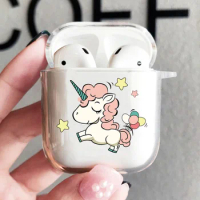 Top Fashion Unicorn TPU Cover For Apple Airpods 1/2 3 Case Earphone Coque Soft Funda Airpods Pro Case Air Pods Charging Box Bags