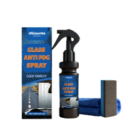 Hikmarion Car Glass Anti-Fog Spray, Windshield Cleaning, Decontamination, Luster Renewal And Defoggi