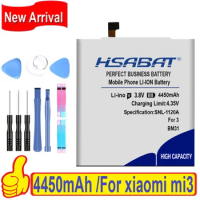 HSABAT 4450mAh BM31 Mobile Phone Battery for xiaomi mi3 m3 for xiao mi 3 for xiaomi 3 Batteries
