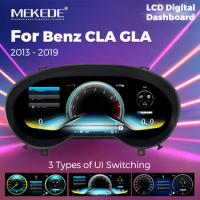 MEKEDE 12.3" LCD Dashboard For Mercedes-Benz A-Class 2013-2017 CLA 2013-2019 GLA 2015-2019 Cockpit Speedometer Instrument Panel
