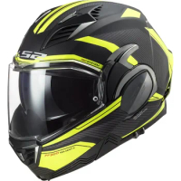 New LS2 FF900 Valiant II KPA Material 180 Degrees Flip Up Modular Multi-Function Motorcycle Helmet With Dual Visors Casco Moto