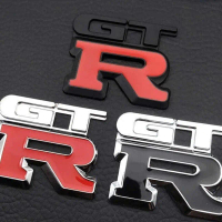 โลโก้ GTR โลหะ 3 มิติ, สำหรับ NISSAN GTR, Emblem gtr 150, XPS, 1 ชิ้น