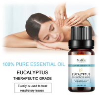 10Ml Eucalyptus Essential Oil 10ML Diffuser Aroma Oil with therapeutic grade Relieve Stress by massage body or Humidifier fresh
