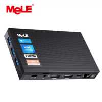 MeLE N5105 Mini PC Windows 11 Pro 8GB 128GB Computer with 4K Dual HDMI Type Display Type-C Gigabit Ethernet WiFi6 PXE Quieter3C