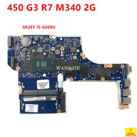 Used 855562-601 855562-001 DAX63CMB6C0 Main Board For HP ProbBook 450 G3 Laptop Motherboard R7 M340 2G SR2EY I5-6200U