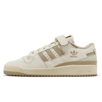 adidas 休閒鞋 Forum 84 Low 男鞋 女鞋 米白 奶茶 復古 皮革 魔鬼氈 三葉草 愛迪達 IE9936