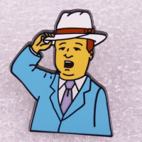 King of the Hill Enamel Pin Southern Gentleman Lapel Pin Bobby Hill Brooch Hank Hill Badge Gift for Women Men
