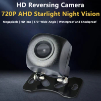 Car AHD Starlight Night Rear View Camera Vision IP68 Waterproof 170° Car Camera 1280 HD Image Reversing Camera with Parking Line