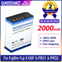 GUKEEDIANZI Battery NP-W126S NP-W126 2000mAh For Fujifilm Fuji X100F X-PRO1 X-PRO2 X-A1 X-A2 X-A3 X-A10 X-E1 X-E2 Batteria