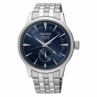 seiko SK037 精工錶 Presage SK037 4R57-00E0A(SSA347J1)雞尾酒中央動力儲存顯示機械錶/藍面41mm｜樂天全館特惠中★指定刷卡回饋10%