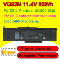 VG93N For DELL Precision 15 3520 3530 M3520 M3530 Latitude 5480 5490 5580 5491 5591 5495 Series Laptop Battery 11.4V 92Wh