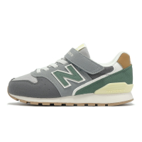 New Balance NB 休閒鞋 996 中童 寬楦 灰 綠 麂皮 經典 魔鬼氈 小朋友 運動鞋 NB YV996RB3-W