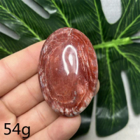 Natural Gemstone Red Moonstone Palm Home Room Decoration Holiday Gift Reiki Rock Sorcery Altar Supplies Crystal Stone Healing