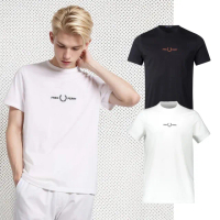【FRED PERRY】胸前刺繡LOGO 短袖 上衣 T恤 男女可穿(美國原裝進口)