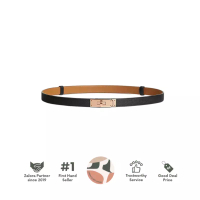 Hermes Kelly 18 Belt Black GHW