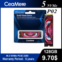CeaMere M.2 NVMe pcie Hard Disk 5PCS P02 120GB 256GB 512GB 1TB SSD 2TB hard Drive M2 ssd m.2 SSD Internal For Laptop Desktop MSI