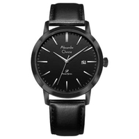 Alexandre Christie Primo AC 1007 MD Black Leather Strap Men's Watch