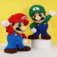 Tương thích với các viên gạch xếp hình LEGO Super Mario cỡ nhỏ dành cho trẻ em chơi trò chơi xếp hìn