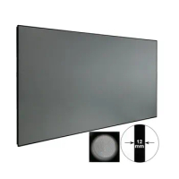 Home Outdoor KTV 3D HD Projection Screen 120inch 4K Black Crystal ALR Fabric For 4k Laser Long Throw