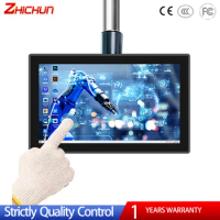ZHICHUN S 21 Inch Lcd Monitor Portable Pc Wall Mount Monitor Capacitive Industrial Glove Touch 10 Point Touch Monitor