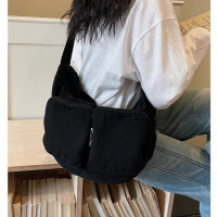 casual tote style Japanese bag for women new fashion shoulder bag personalized double bag