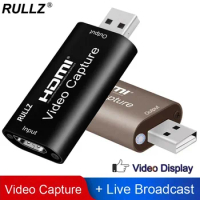 4K 1080p USB 3.0 Video Capture Card USB 2.0 HDMI Game Grabber Box for PS4 DVD Camera PC Recording Placa De Video Live Streaming