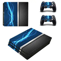 Blue Sliver Metal Color PS4 Pro Skin Sticker For Sony PlayStation 4 Console and Controllers PS4 Pro Skin Stickers Decal
