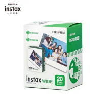20 Sheets Fujifilm Instax WIDE Photo Paper 5 Inch Wide Format for Fuji Wide 210 200 300 100 500AF Instax Film Camera+Accessories