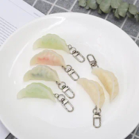 Chinese New Year Simulation Pvc Dumpling Model Keychain Food Pendant