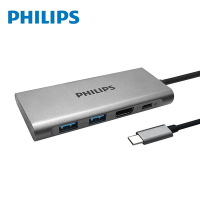 PHILIPS 飛利浦 Type-C 4孔typeC/USB/HDMI 多功能 轉換器 HUB集線器(可PD充電) DLK5524C